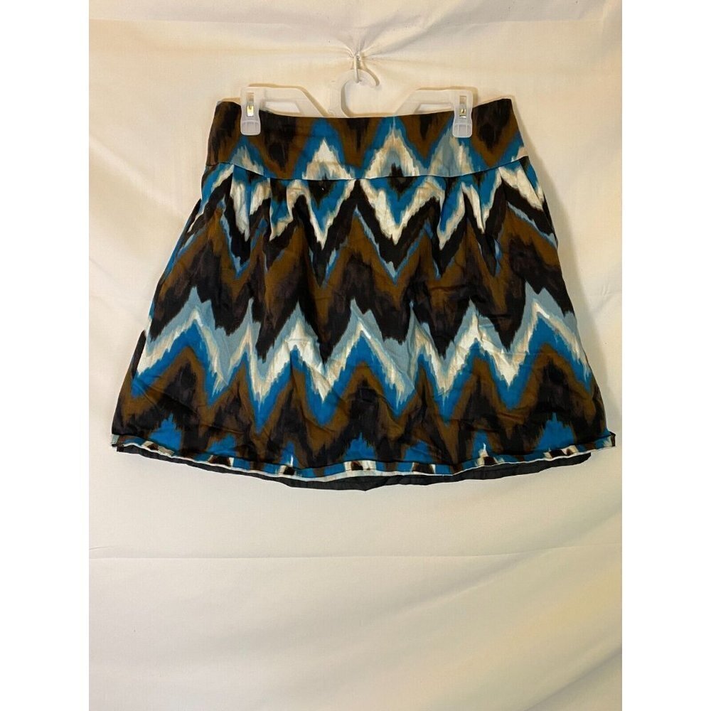 Y2K Mini Skirt Women’s 12 Large Short Chevron Vintage Party Going Out Twee Boho